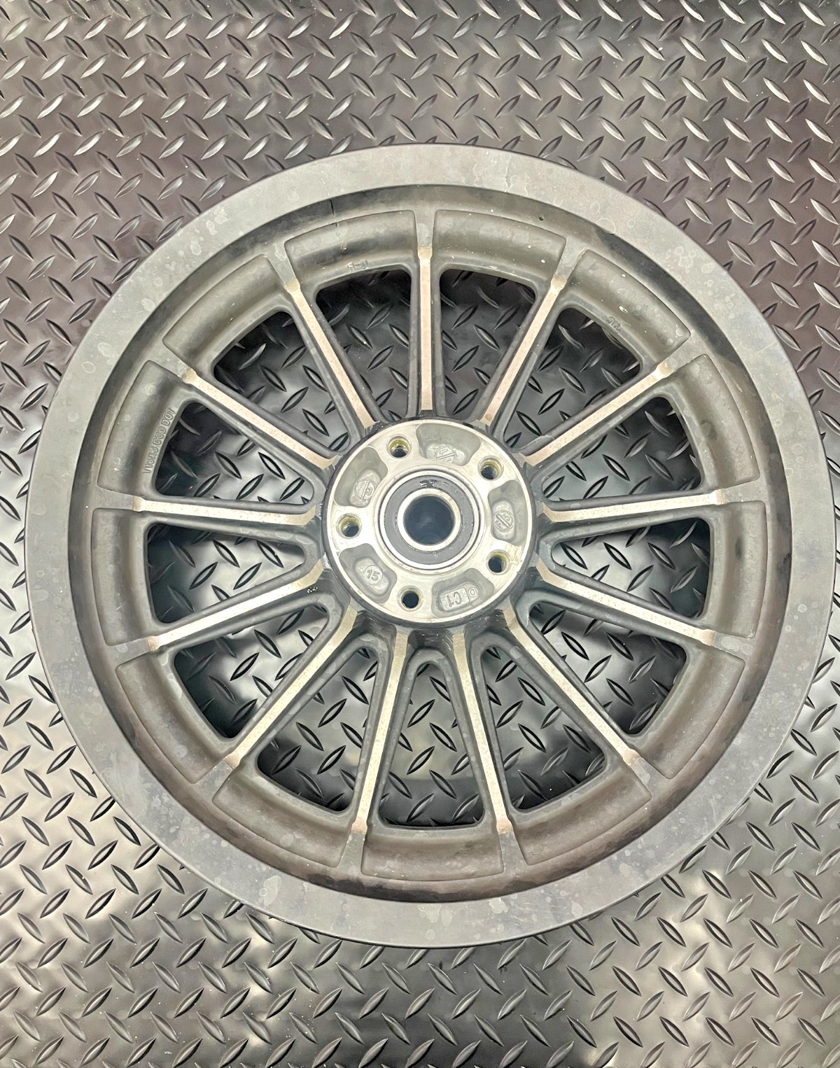 2009-2015 Harley Davidson Sportster 883 Iron 16" Spoked Cast Rear Wheel  #0412