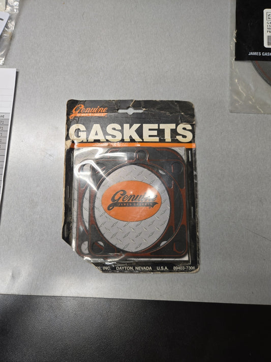 CC@16.99 James Gasket Front Cylinder Base Gasket Big Twin - 10 Pack | 16776-48