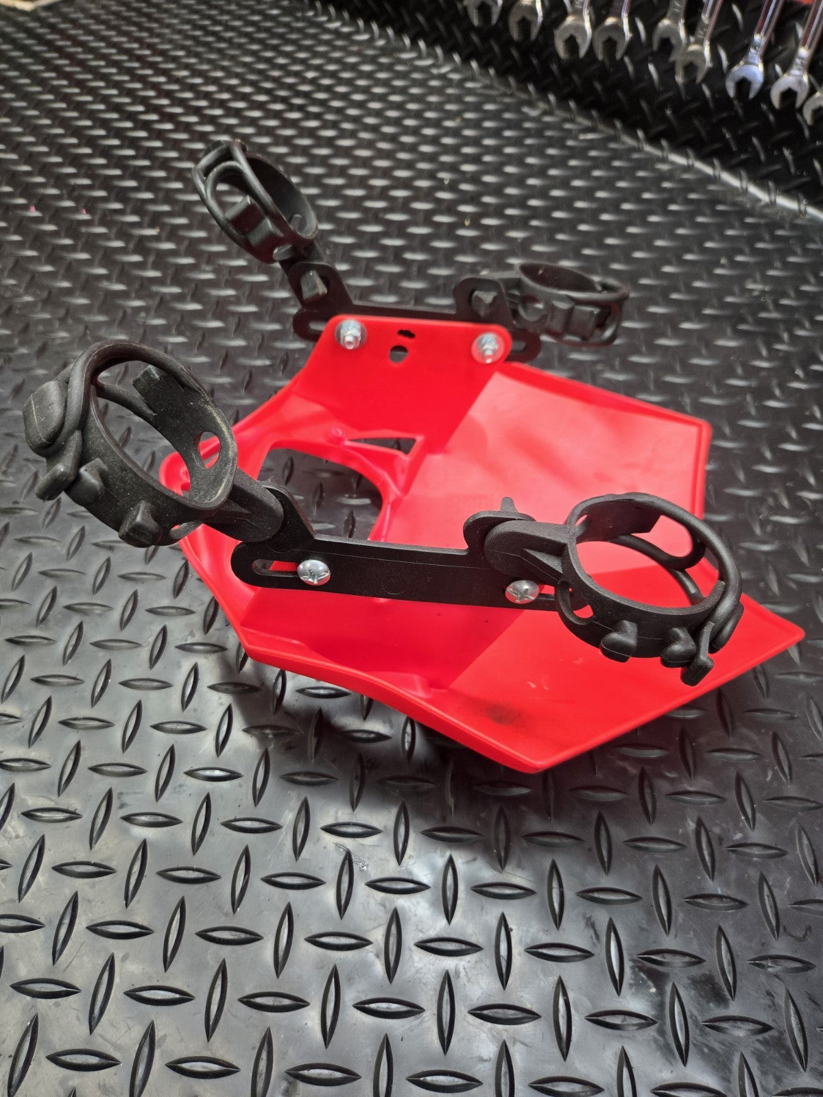 Headlight Rubber Straps Holder Honda Yamaha Suzuki Dirt Bikes (PLATE FREE) #1039