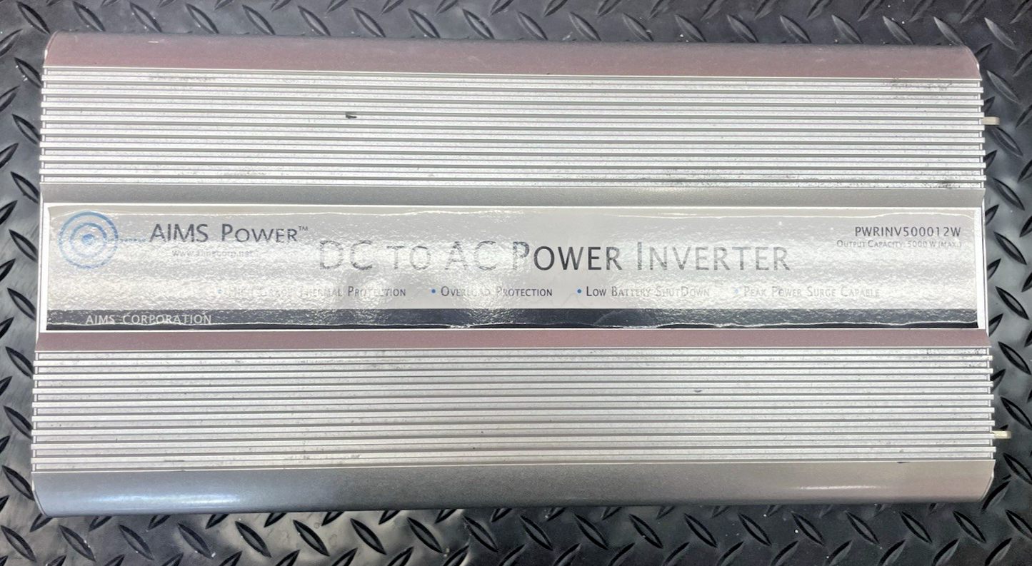 AIMS PWRINV500012W 5000 Watt Power Inverter 12-Volt  #0507