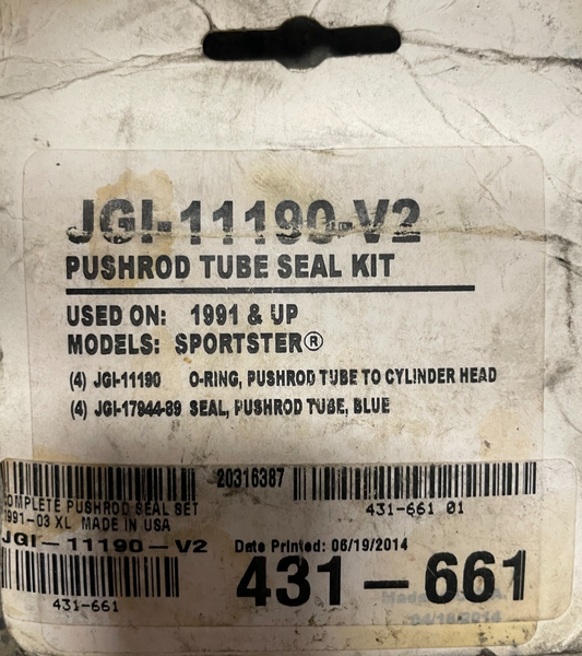 Harley Davidson Sportster James Pushrod Cover Seal Kit #JGI-11190-V2  #0307