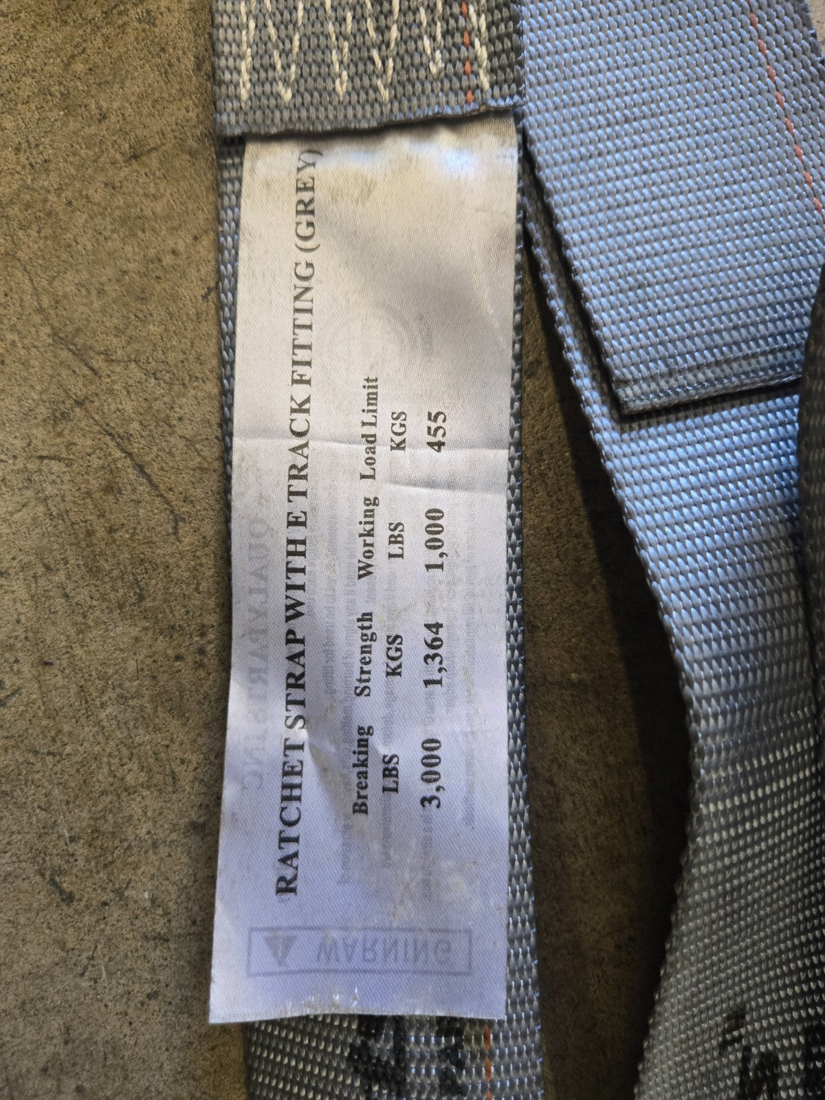 2" x 16ft E-Track Ratchet Straps 2 Pack 3000lbs Heavy Duty #0006
