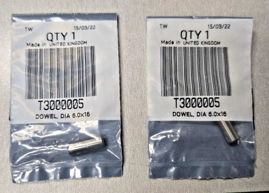 2X Triumph Bonneville 6X16.5 Dowel NOS T3000005   #0655