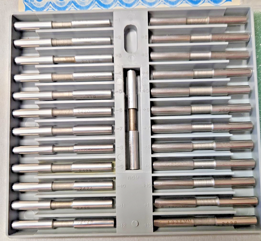 Deltronic Tenth Plug Gauge Set TP25-.2415 .2439 Original Case  #1239
