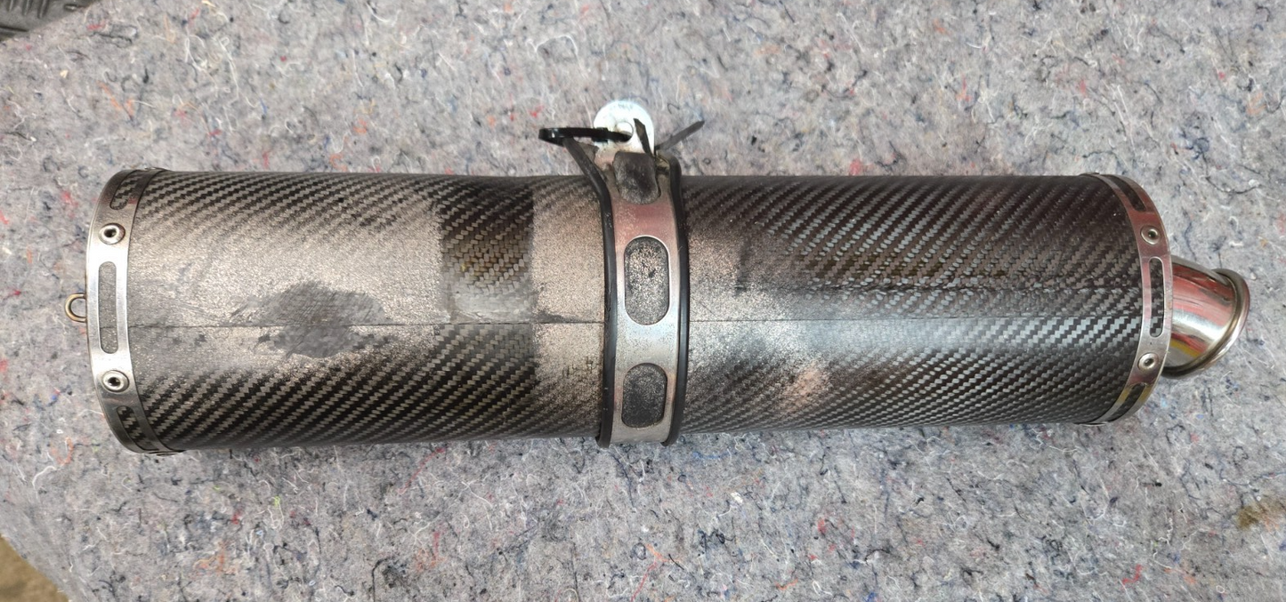M4 SLIP ON MUFFLER EXHAUST 51 MM Pipe CARBON FIBER   #0252