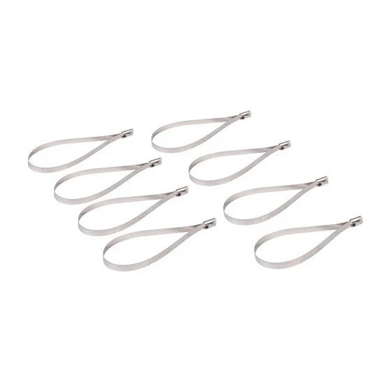 DEi 010201 8 Inch Stainless Steel Locking Ties, 8 Pack NOS  #0538