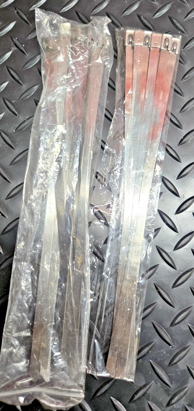 20 x Stainless Steel Heavy Duty Cable ties  8mm x 300mm #0550