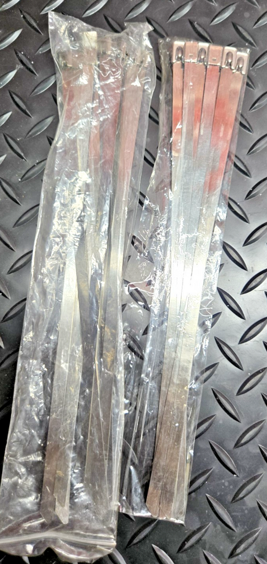 20 x Stainless Steel Heavy Duty Cable ties  8mm x 300mm #0550