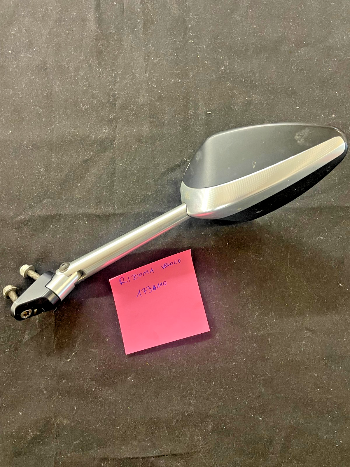 2X RIZOMA BS205A MIRRORS VELOCE SPORT SILVER  LEFT AND RIGHT  #0184