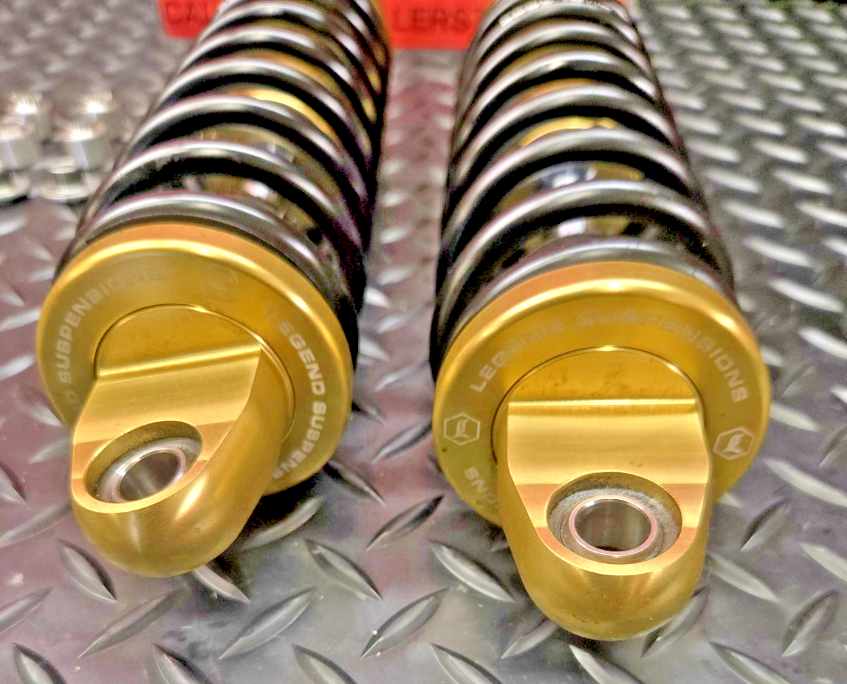 Legend 13" Revo-A Adjustable XL Gold Suspension HD Sportster 1310-1748  #0963