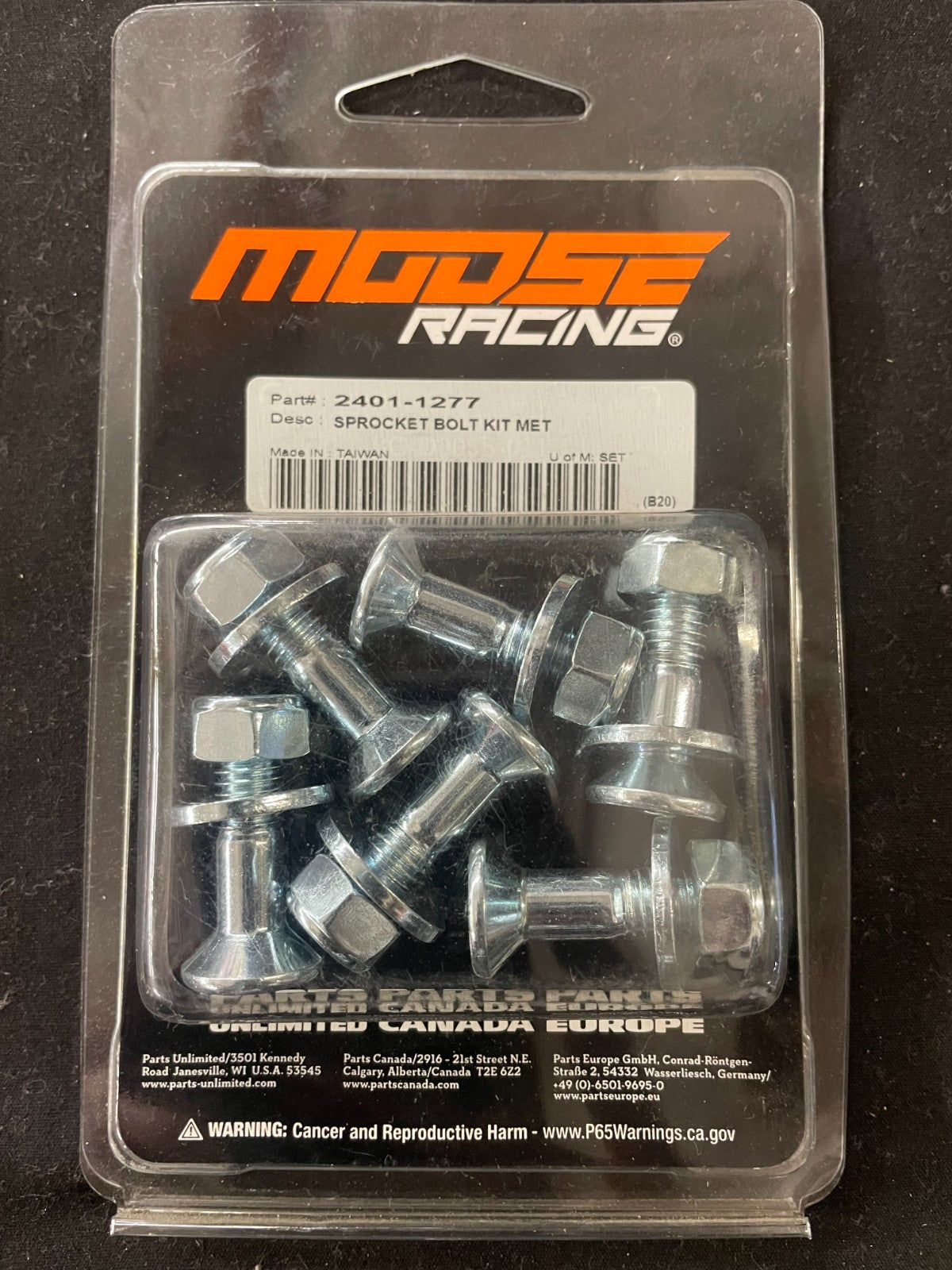 Moose Racing 2401-1277 OEM Sprocket Bolts  #0291