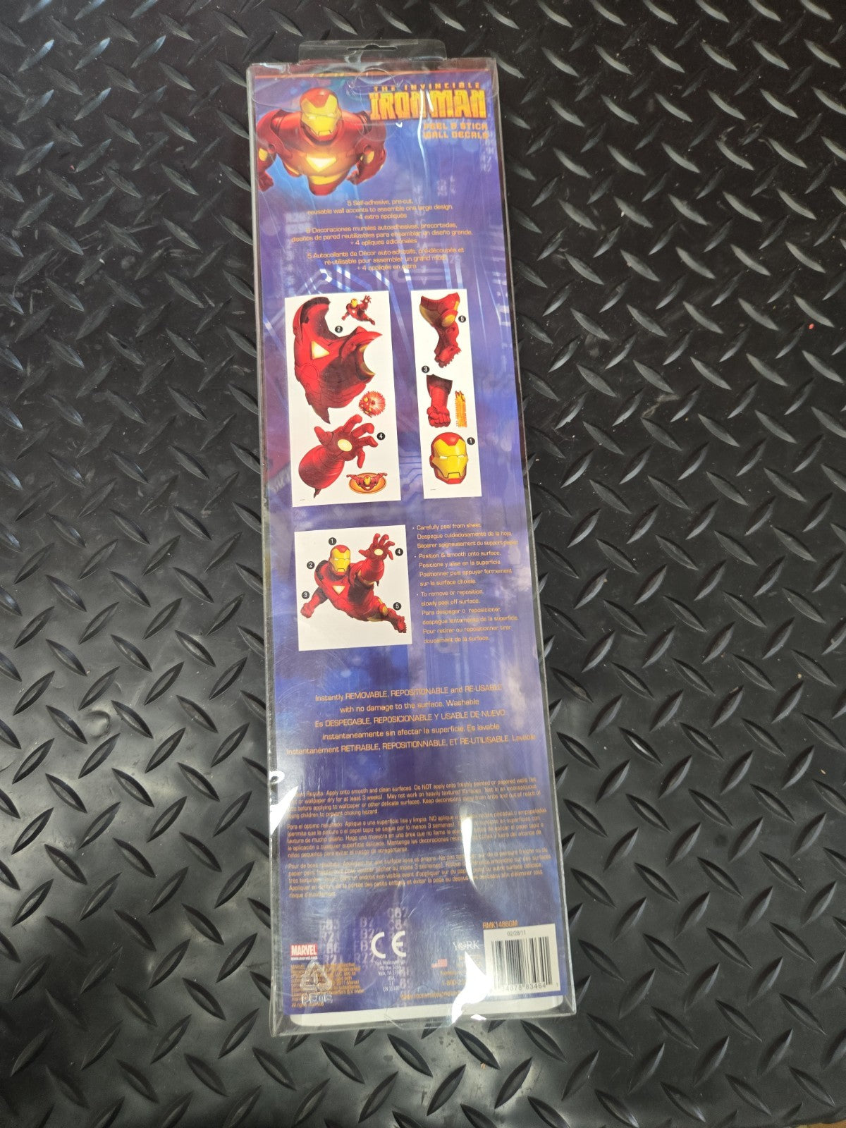 Marvel Superhero - Tony Stark Iron Man Giant Wall Decal - Pre-cut Peel  #1158