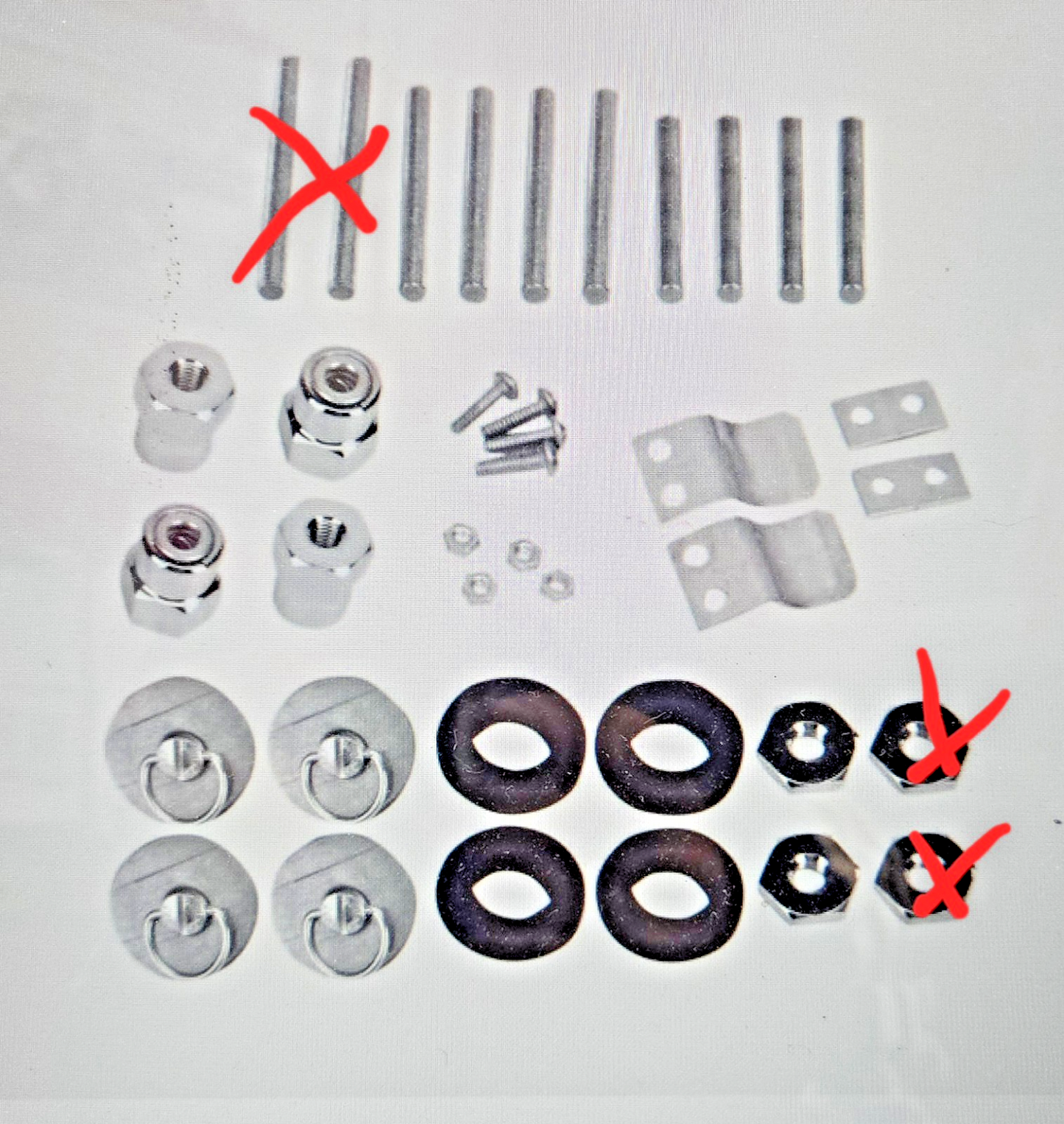 Saddlemen S4 Quick Saddlebag Docking Post And Fastener Kits 3501-0338  #0673