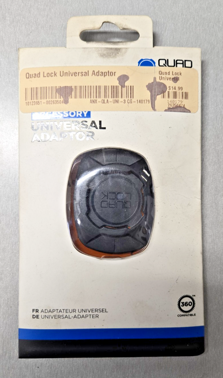 QUAD LOCK UNIVERSAL ADAPTOR  CASE PHONE MOUNT ADAPTER iPhone Samsung #0494