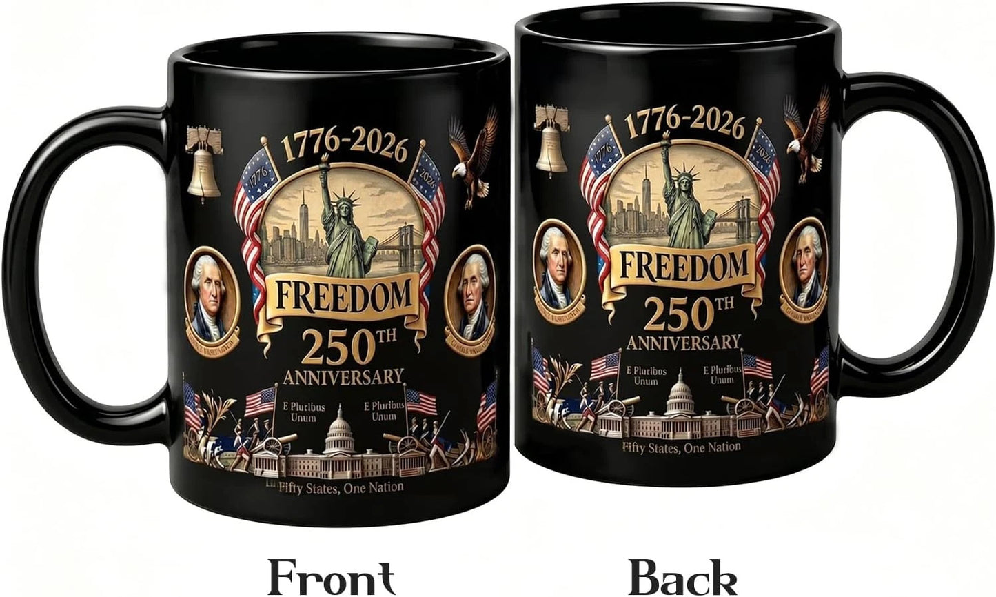 250 Th Anniversary America Coffee Mug USA 250 Years of Freedom #1130