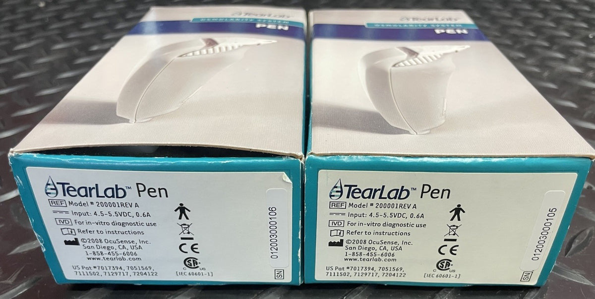 Tearlab Osmolarity System 200000REV A  Reader + Pens + Electronic Cards #1276