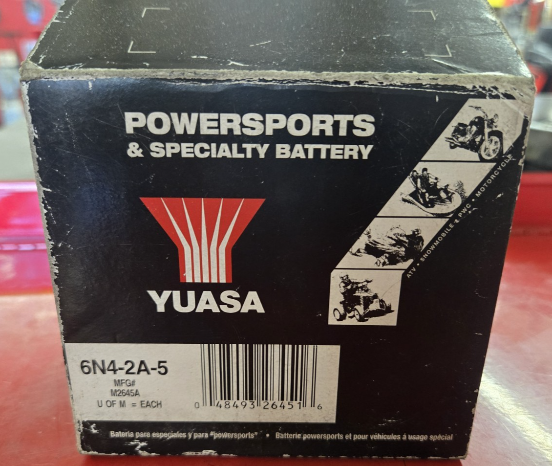 Yuasa Battery 6N4-2A-5 Conventional electrolyte Sold Separately YUAM2645A #0551