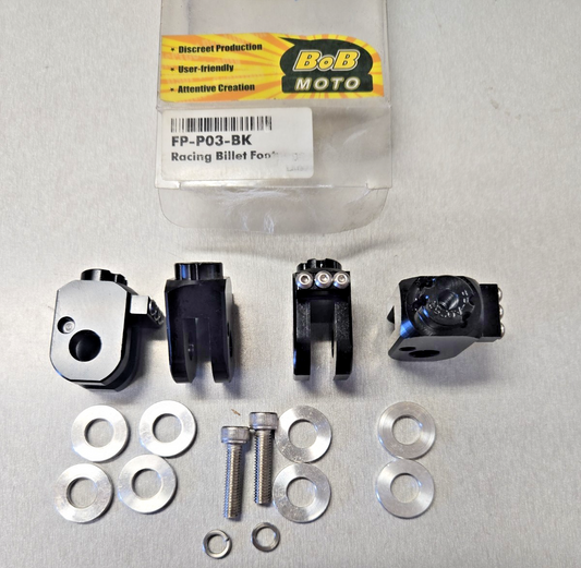 CNC BOB fp-p03-bk Footpegs Pedal billet racing billet foopegs #1129