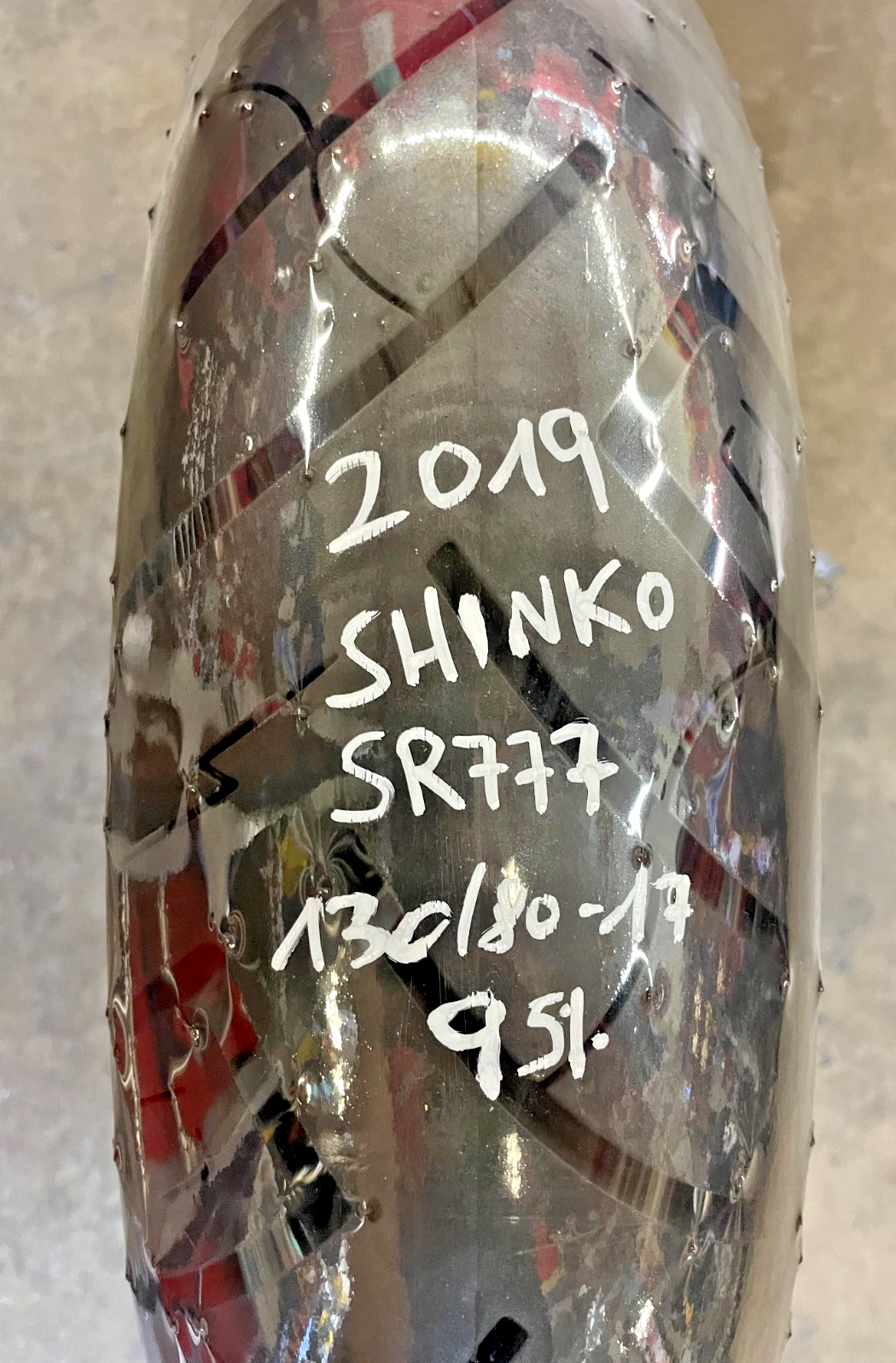 SHINKO SR777 130 80 17 USED  2019 99%