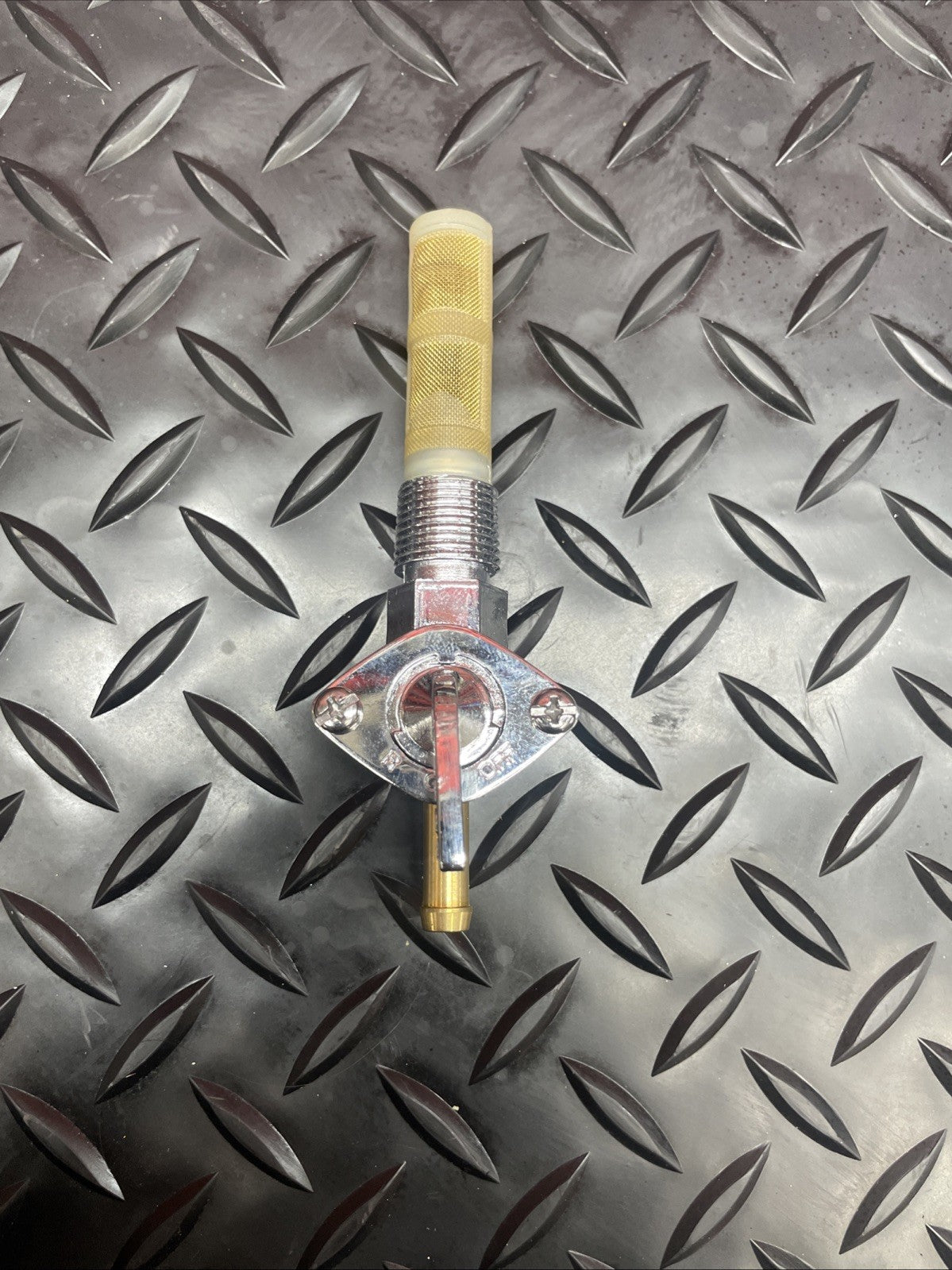 Moto Iron Straight Spigot 3/8" NPT Male Fuel Valve Petcock 105-0029  #0738