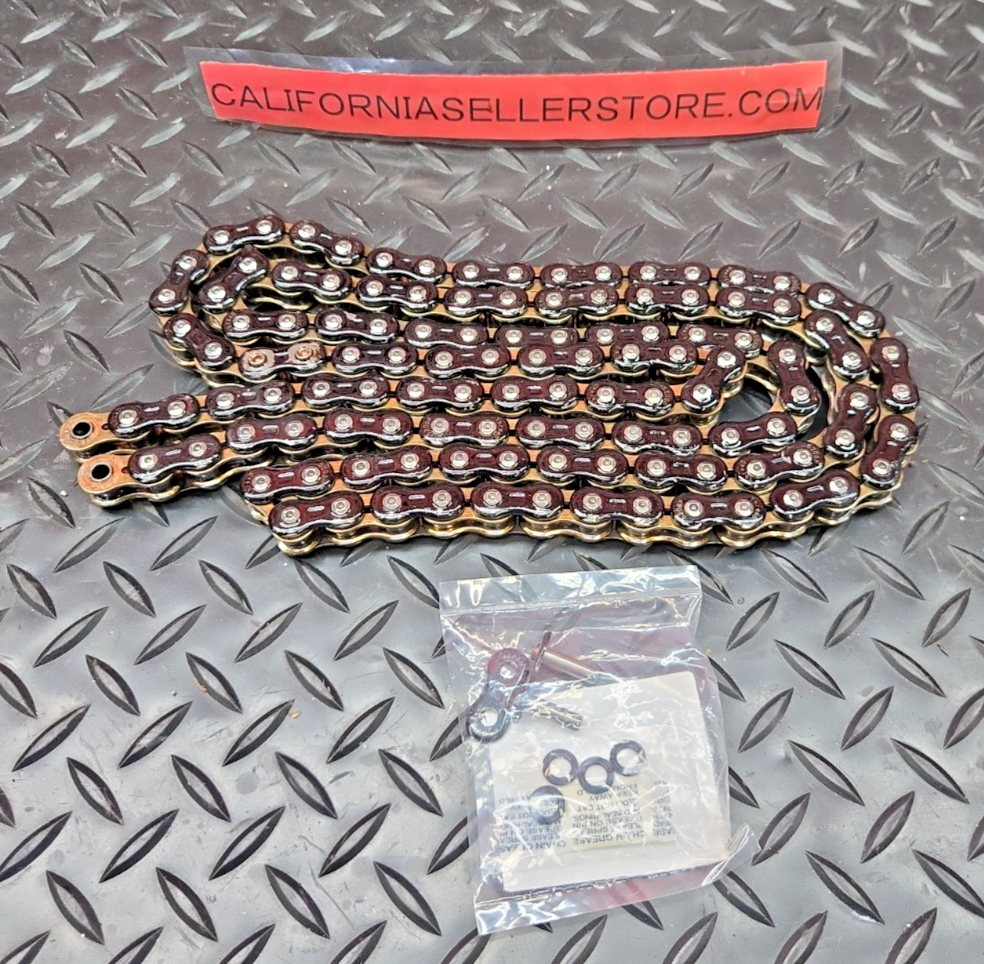 ThreeD 520 Z SUPER SPORT Sealed QX2-Ring Chain Black/Gold 120 Links #1338