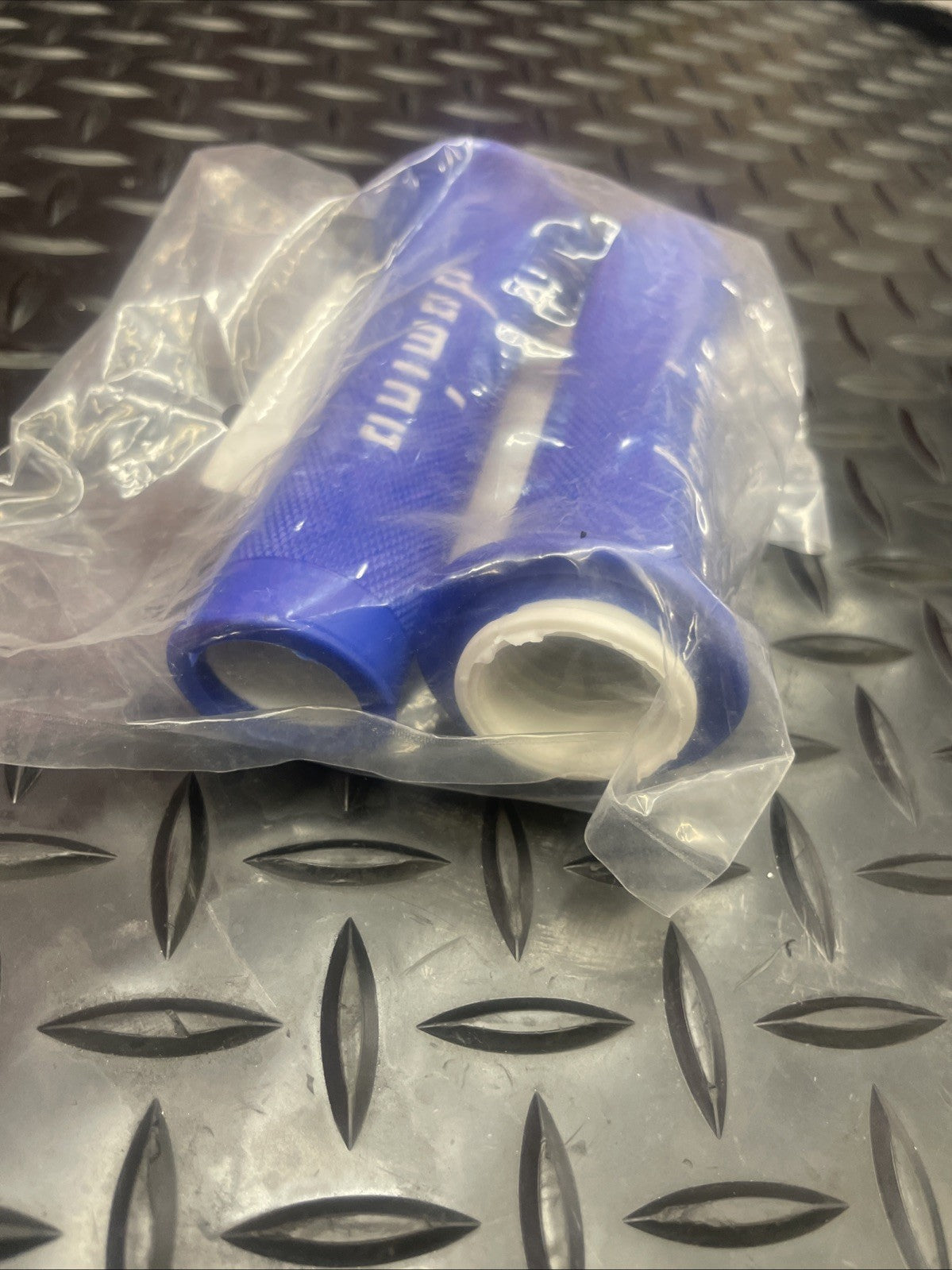 Domino Racing Motorcycle Grips 7/8” 22mm Blue / White  #1386