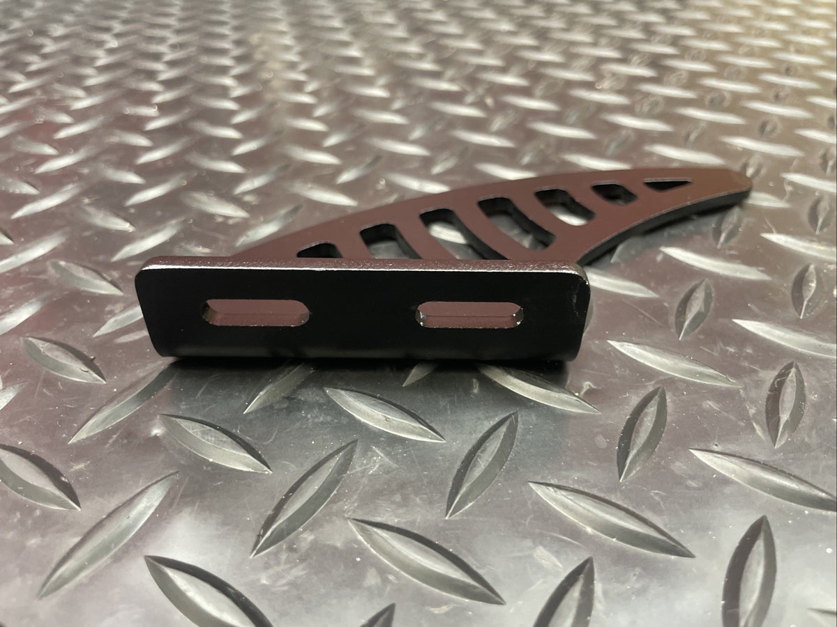 Motorcycle Racing Shark Fin Alloy Aluminium Chain Toe Guard Black  #1379