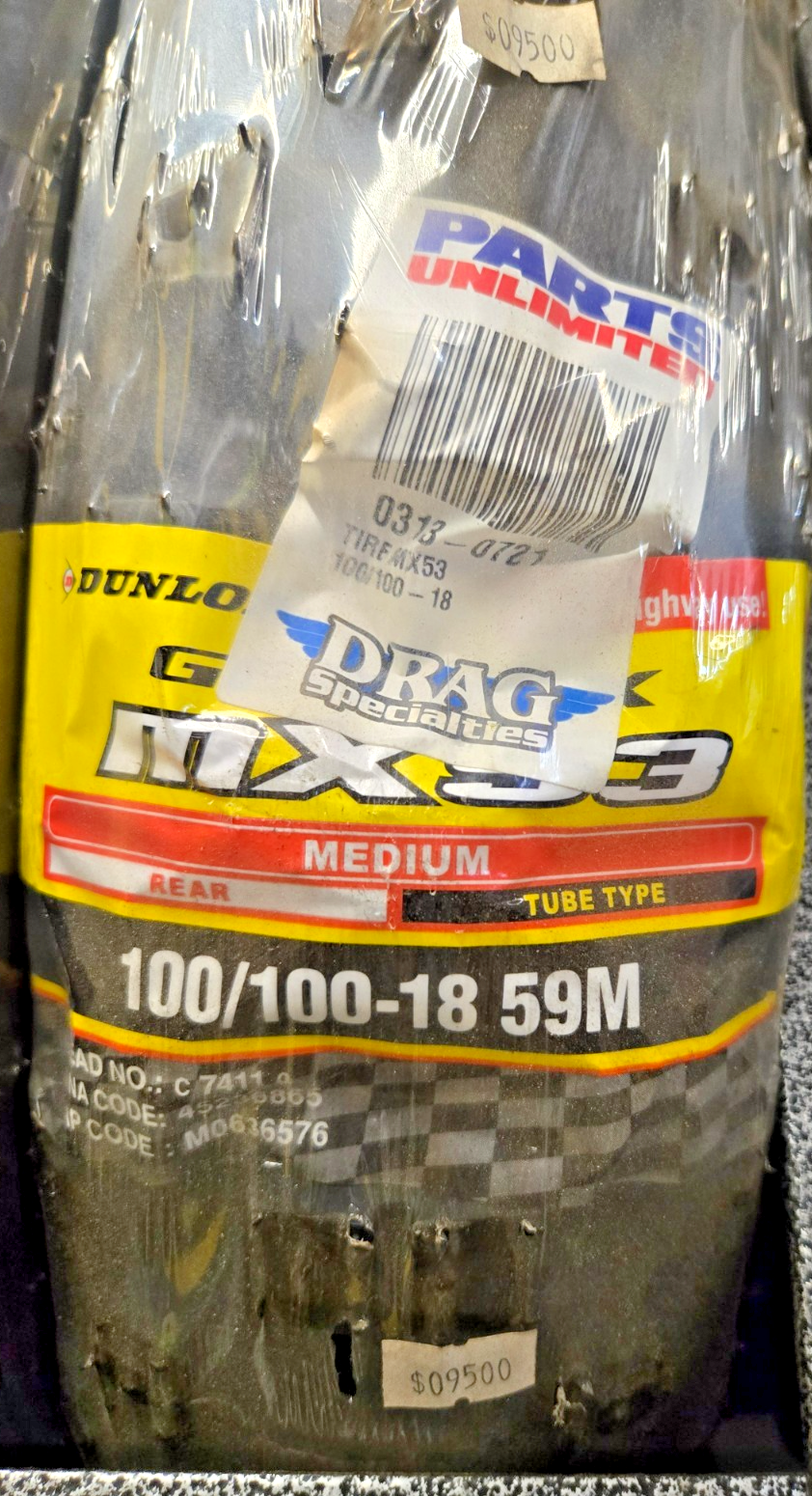 DUNLOP GEOMAX MX 53  100 100 18 59M  REAR  NEW