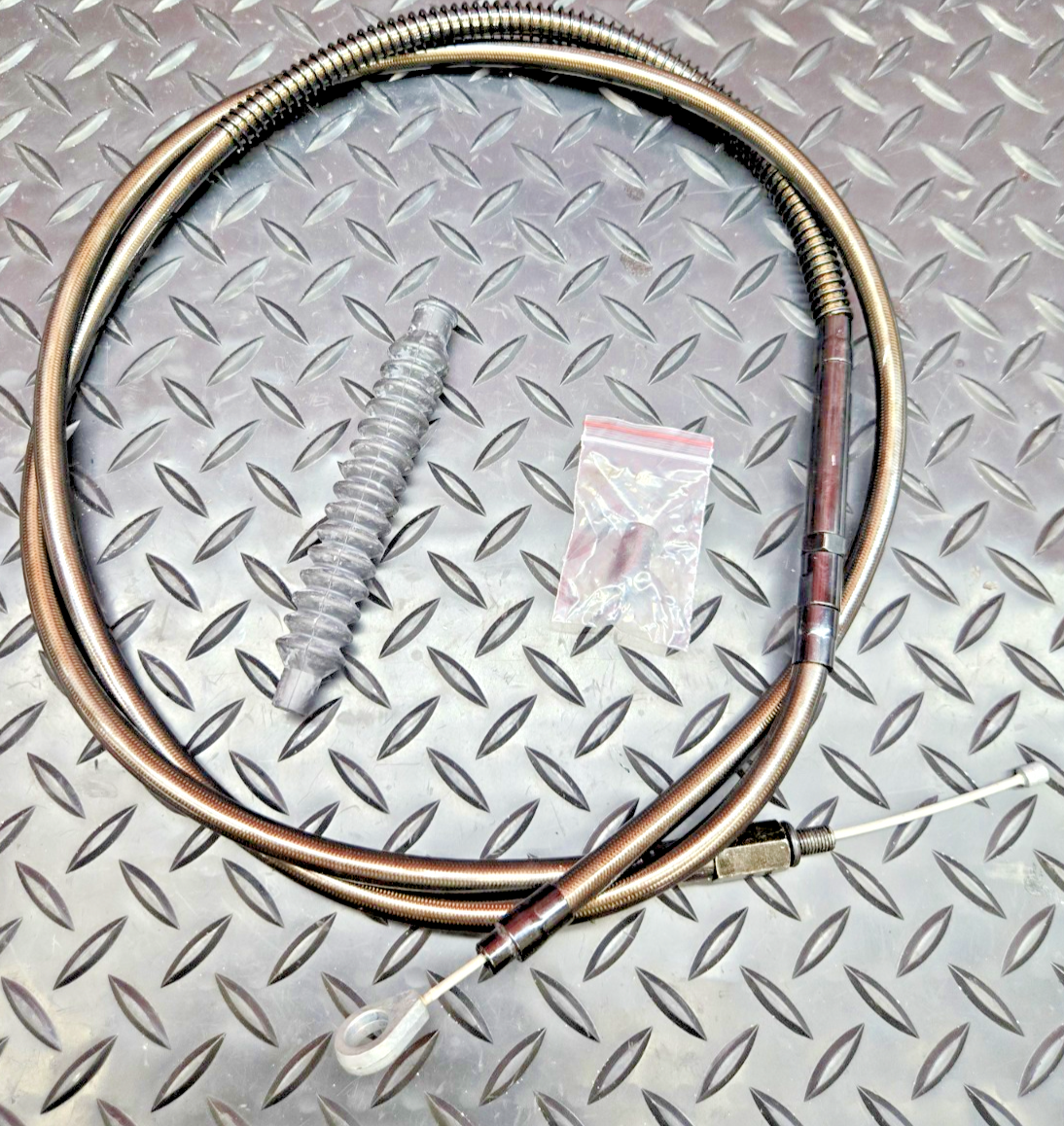 Harley Clutch Cable BLACK CLEAR Vinyl 70" LA Choppers LA-8200C08M #0847
