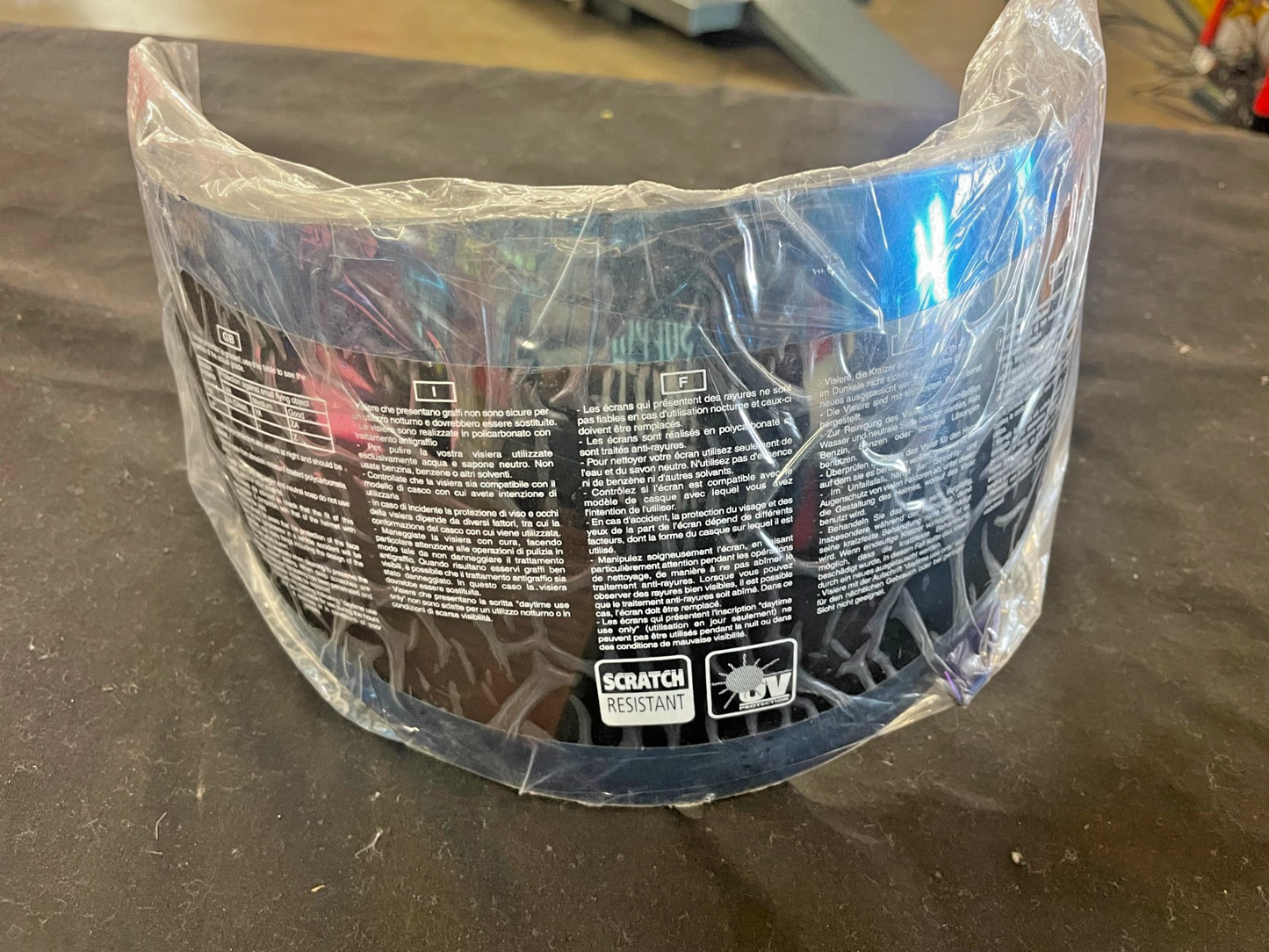 AGV K3 K4 Visor IRIDIUM BLUE  0130-0309  #0188
