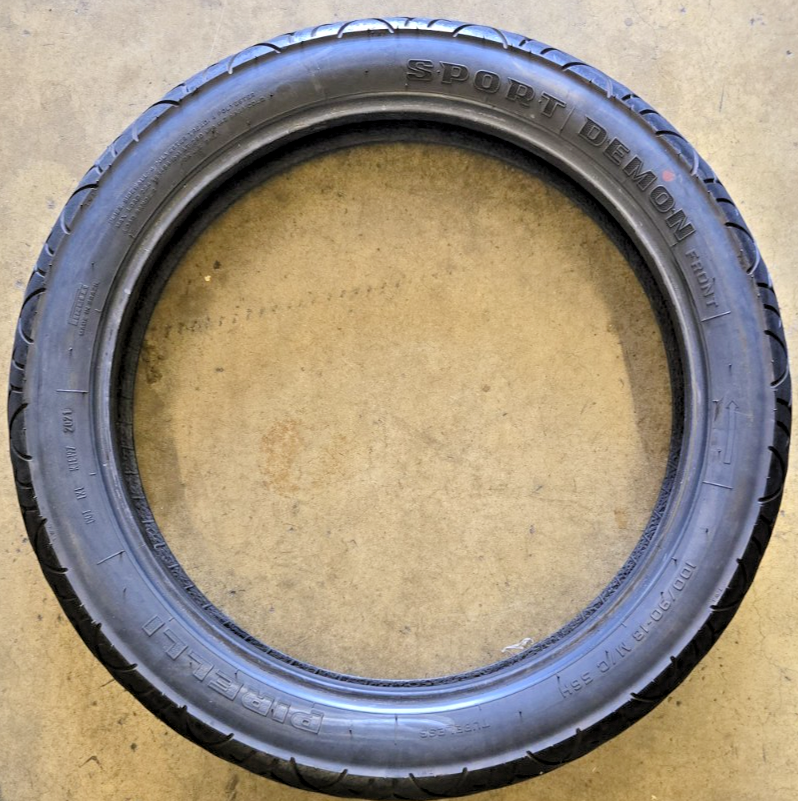 Pirelli 4025700 Sport Demon - 100/90 - 19 M/C 57V TL front Tire 2021  used #1309