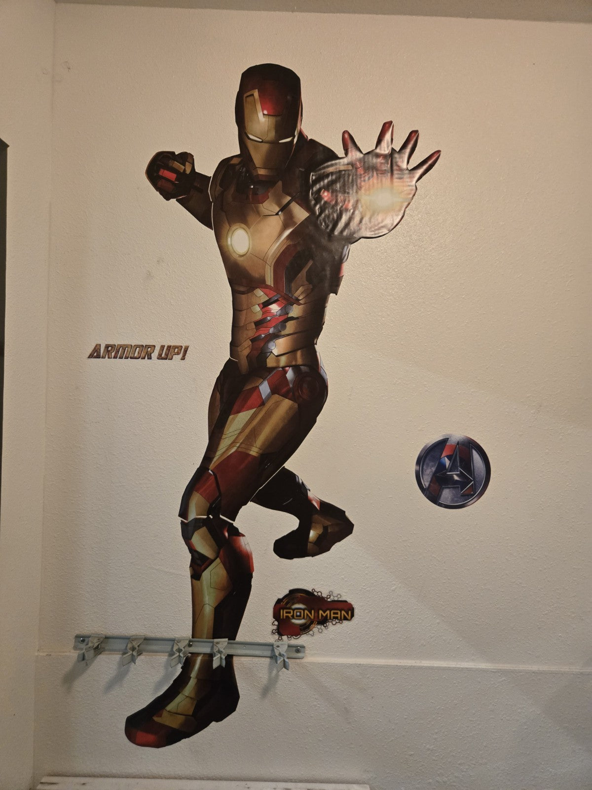 Marvel Superhero - Tony Stark Iron Man Giant Wall Decal - Pre-cut Peel  #1158
