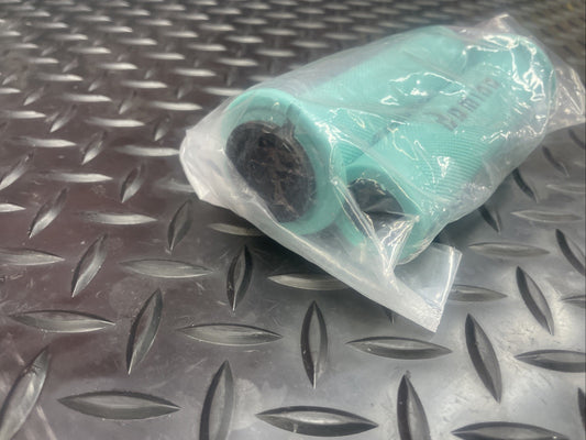 Domino Racing Motorcycle Grips 7/8” 22mm Mint / Black  #1388