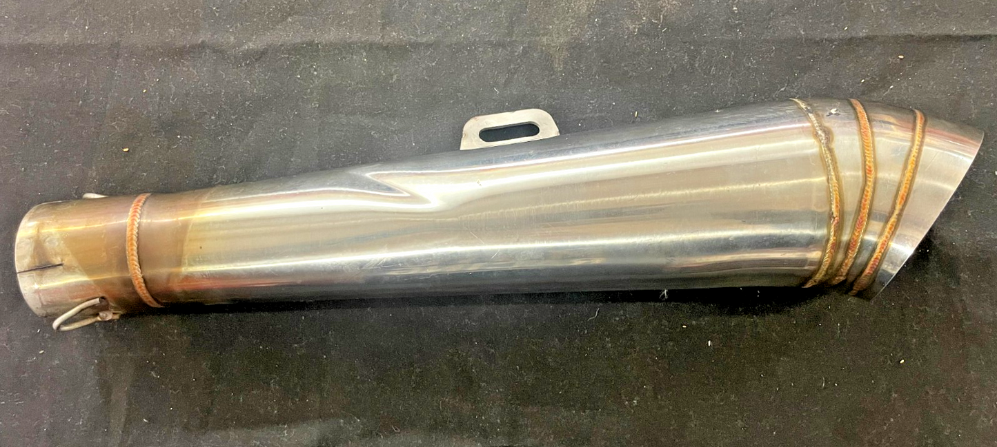 Motorcycle Exhaust Muffler Street Bike Cafe Racer Brat 51mm #0495