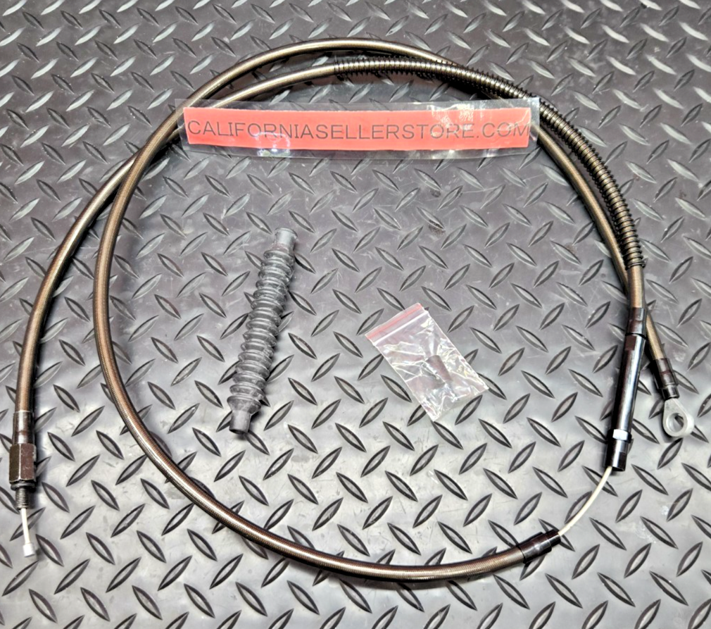 Harley Clutch Cable BLACK CLEAR Vinyl 70" LA Choppers LA-8200C08M #0847