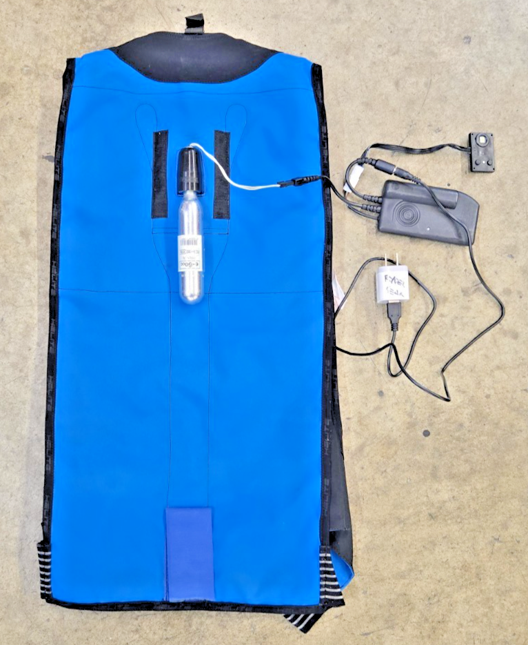 Helite Airbag Vest for 1 piece racing suit Electronic Deployment, Medium