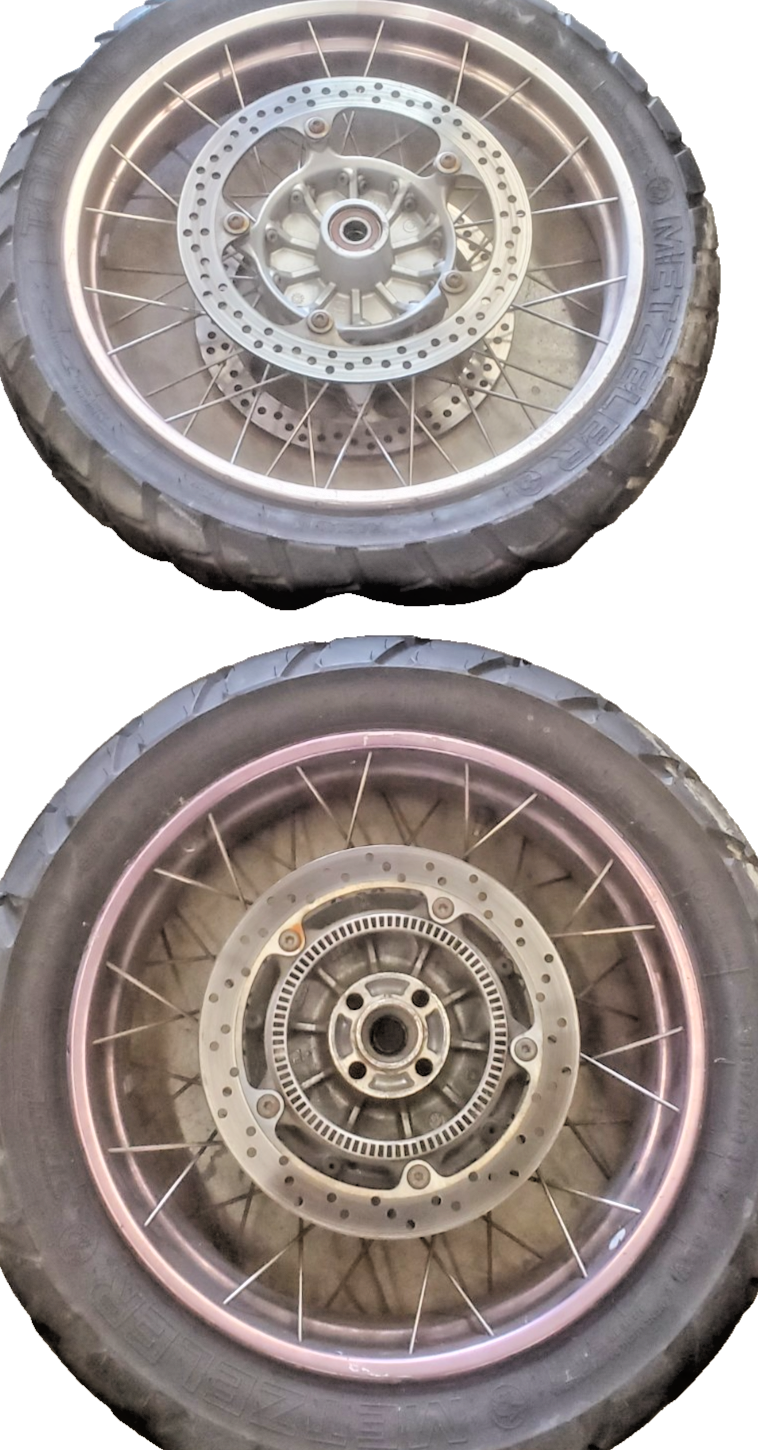 BMW R1150GS AND ADVENTURE ABS 17" REAR WHEEL 17 " FRONT WHEEL