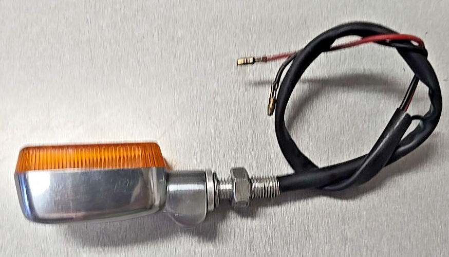 Aluminum 10mm Stalk Turn Signals Blinker Lights running light amber #0955