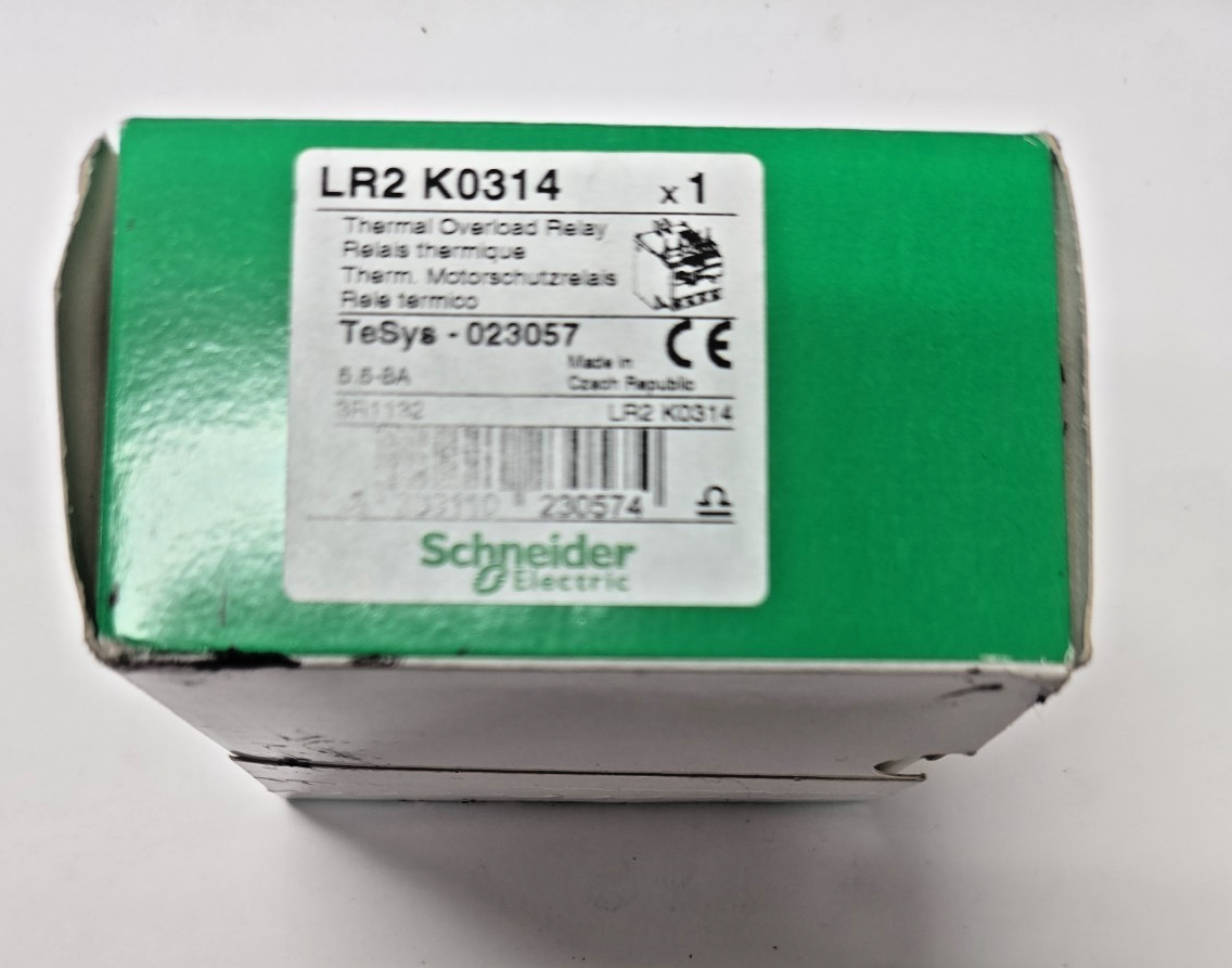 Schneider Electric LR2K0314 Thermal Overload Relay 8 amp Amp tesys 023057 #1248