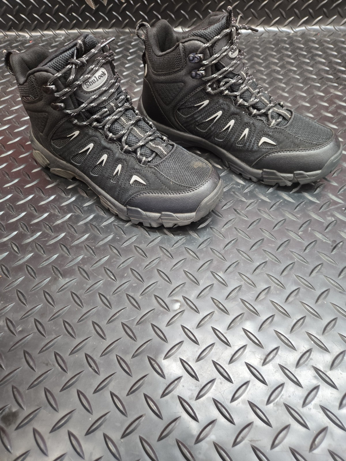 SHULOOK Men Waterproof Hiking Boots Non-Slip Light Ankle Boot size 9 #1296