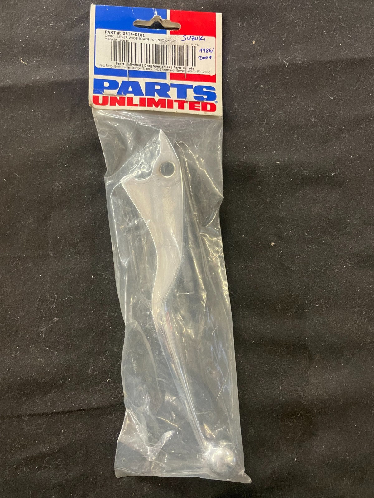 Parts Unlimited 0614-0181 Chrome Suzuki Brake Wide Lever NOS   #0292