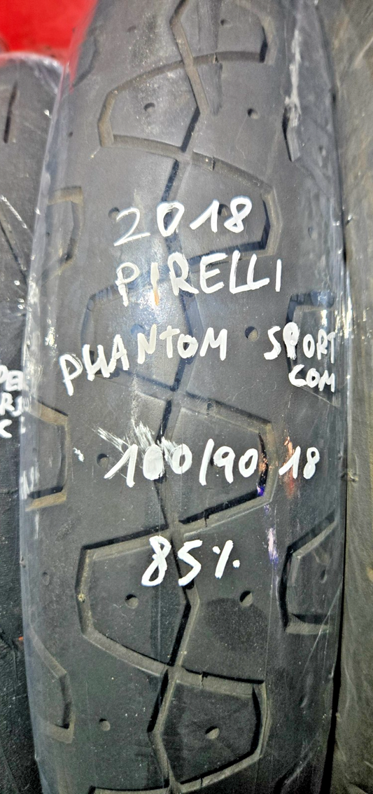 USED PIRELLI PHANTOM SPORT COM  100 90 18  85%     2018