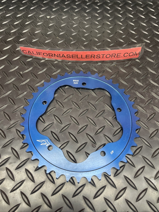 Ducati DRIVEN RACING Aluminum Rear Sprocket 8916-520-40T Blue #0822