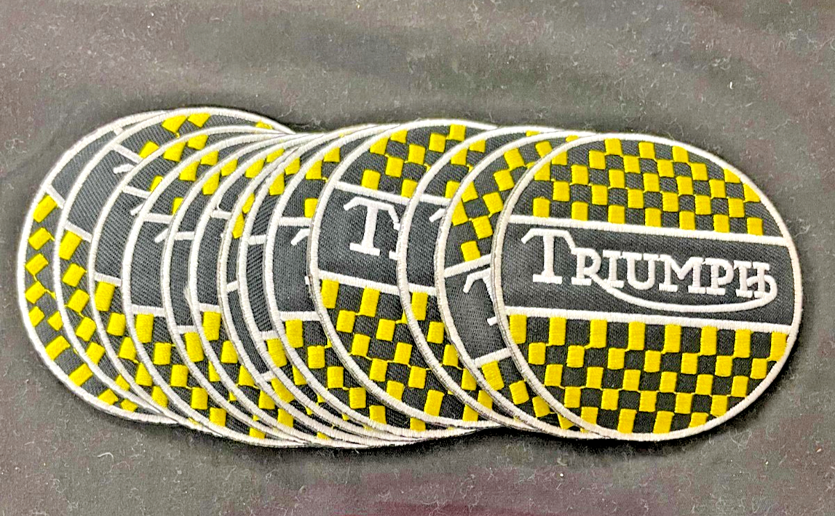 3" Triumph Motorcycle Patch Vintage Vest Hat Shirt Badge Emblem Jacket  #0166