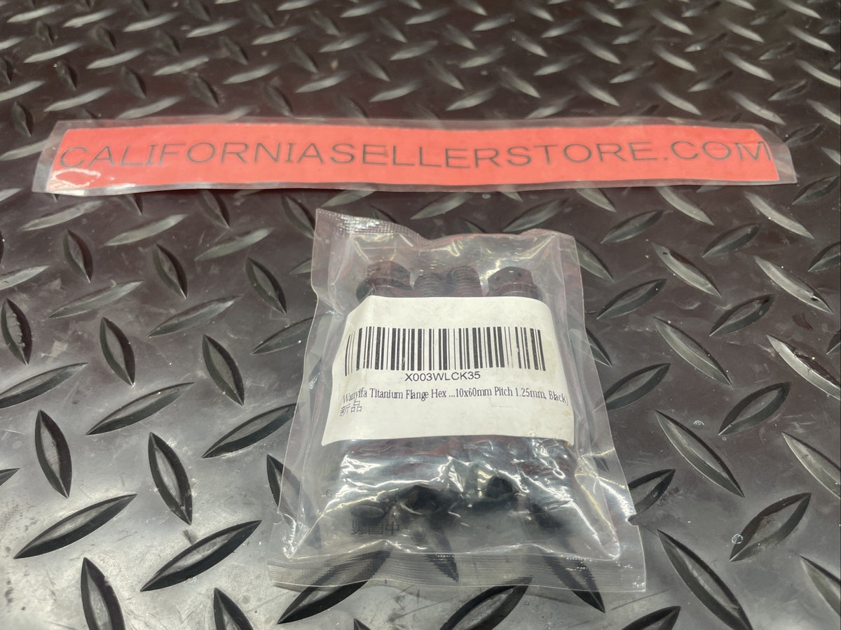 Titanium Black Front Caliper Race Bolts M10x60mm 1.25mm Pitch  #1413