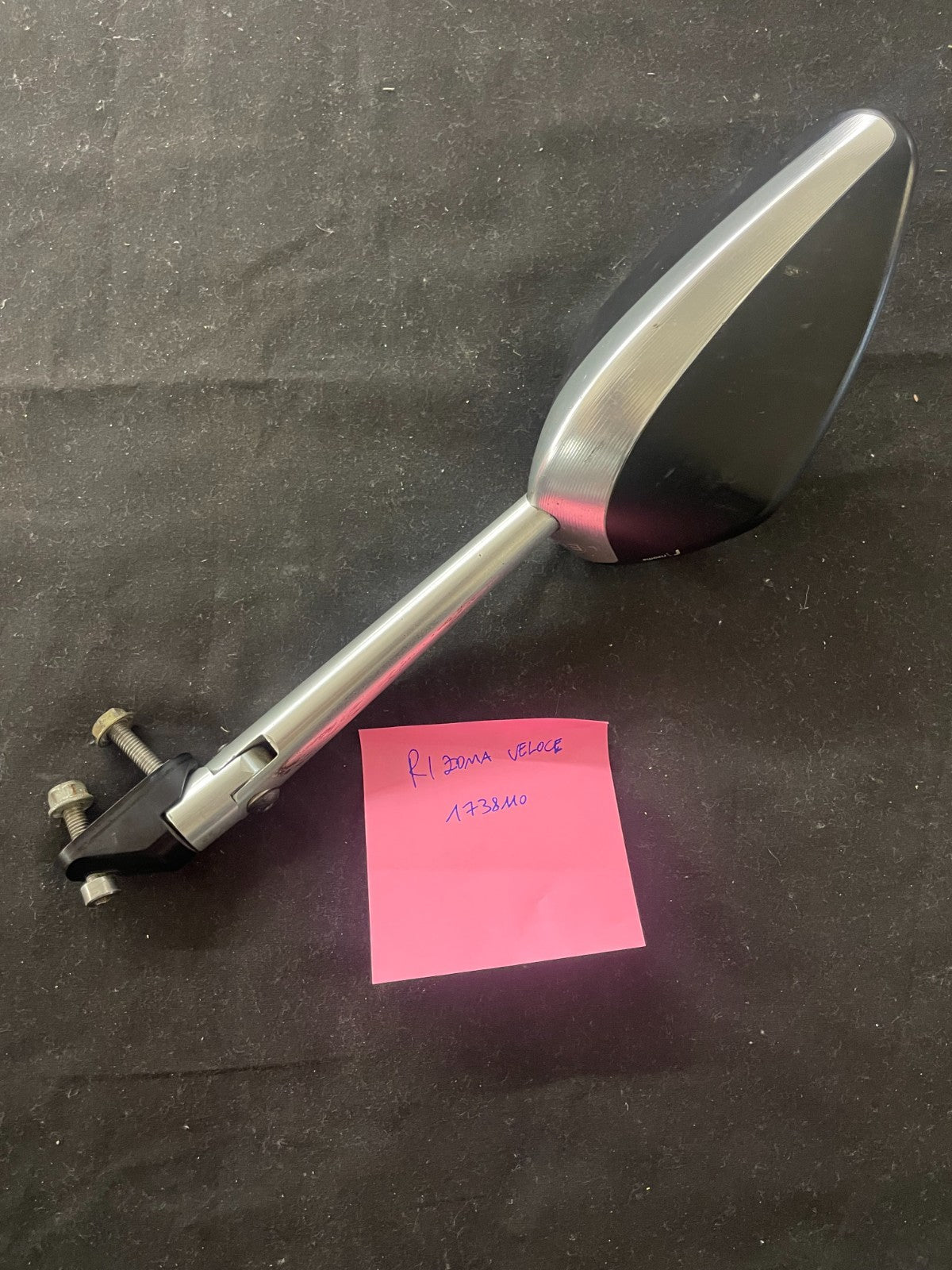 2X RIZOMA BS205A MIRRORS VELOCE SPORT SILVER  LEFT AND RIGHT  #0184