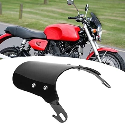 Small Universal Windshield Motorcycle Wind Deflector Windscreen CAFE RACER #0119