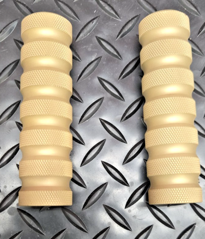 Brass Handle Bar Grips 7/8"  22mm  CAFE RACER BOBBER BRAT STYLE  #0761
