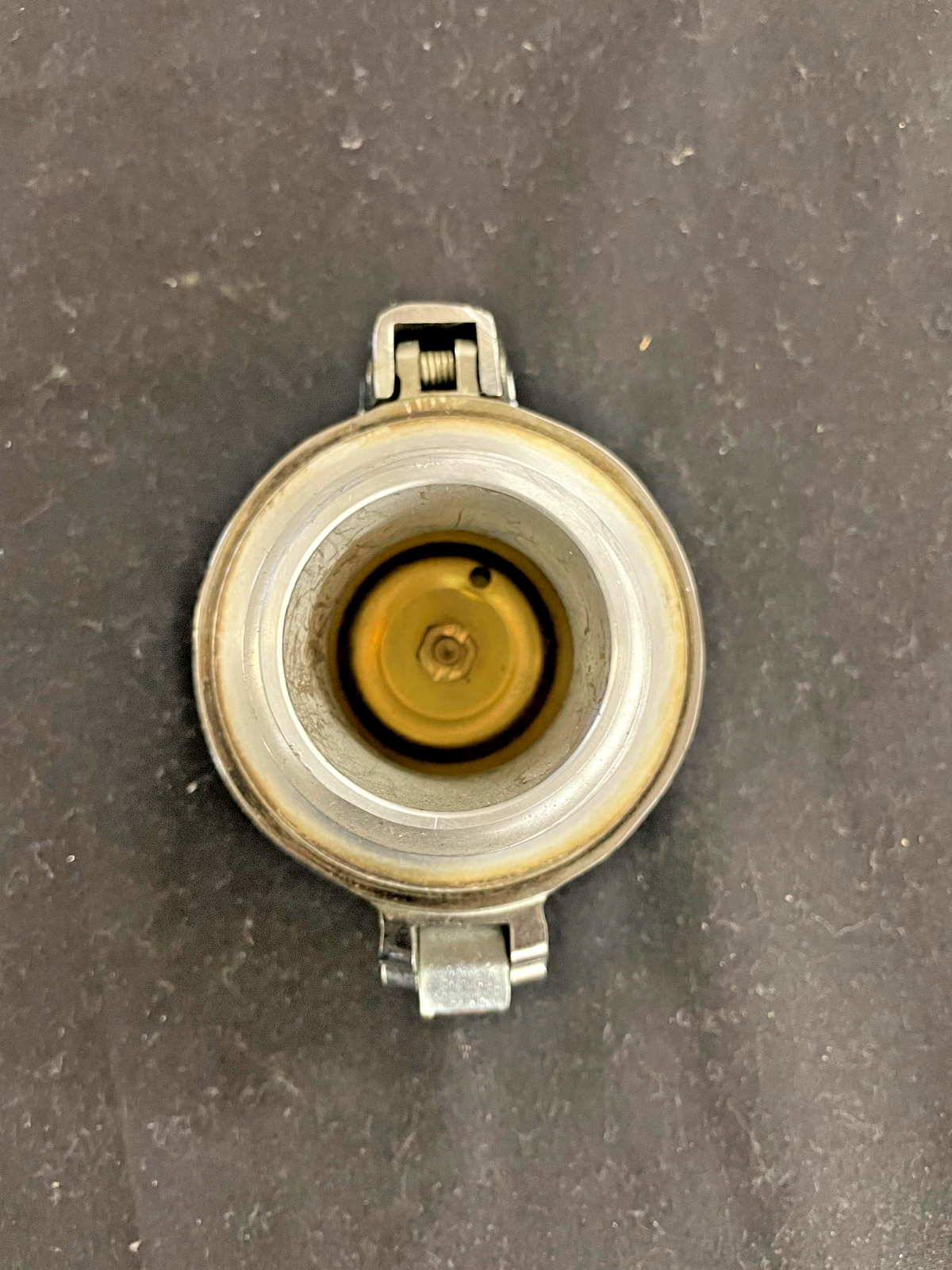 Monza Alloy Flip Up Gas Tank Cap 2.5" With Neck For HARLEY ALL MODEL  #0167