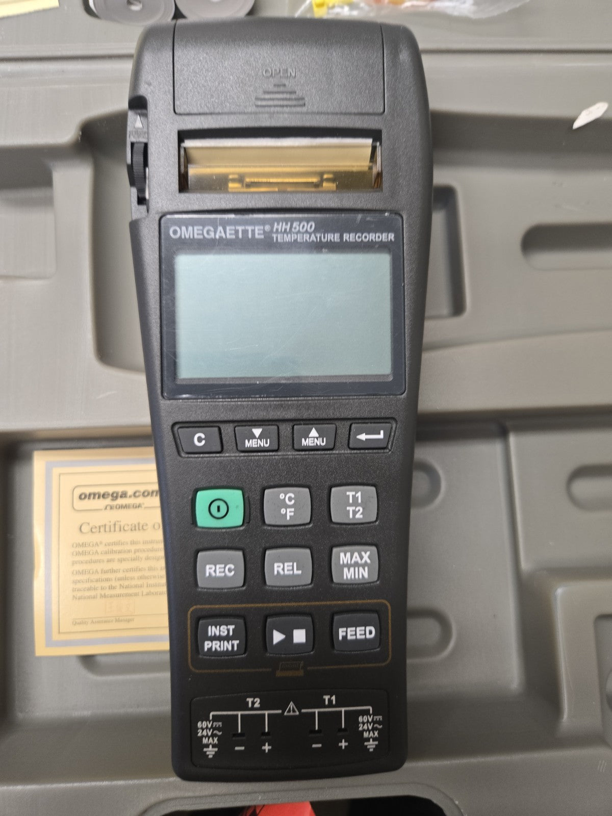 Omegaette HH500 Temperature Recorder In Case (all you see you get) #1238